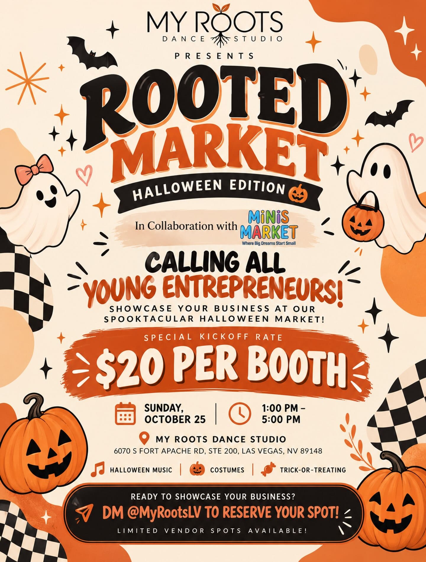 Rooted Market: Halloween Edition flyer